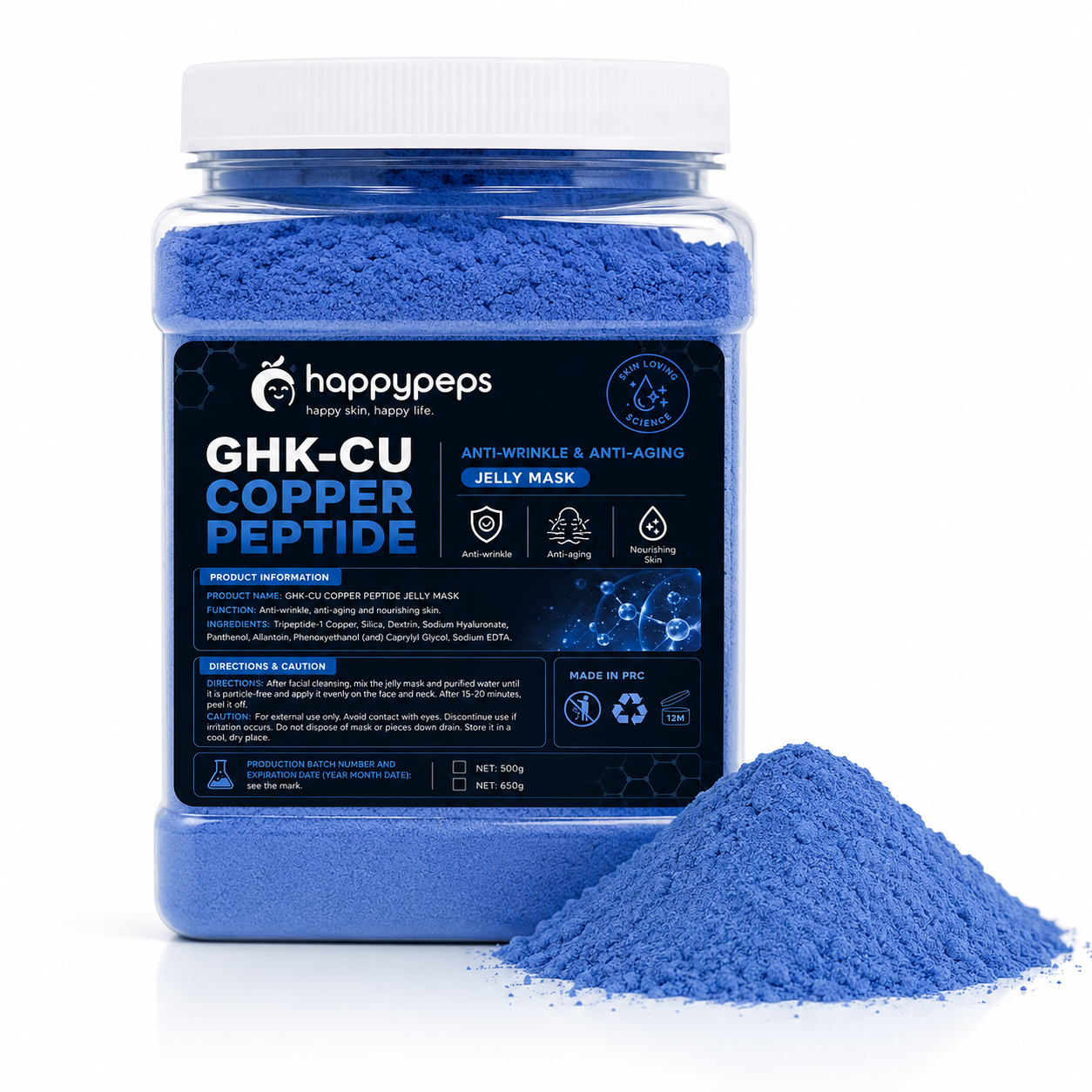 GHKCU copper peptide mask
